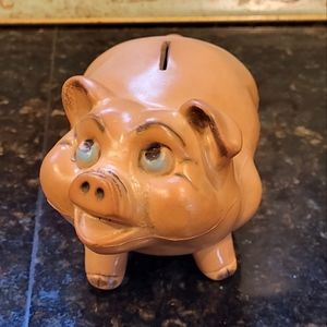 Vintage A.N. Brooks Suffield Bank Piggy Bank